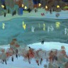 Картина "Москва-река" (днём и ночью)